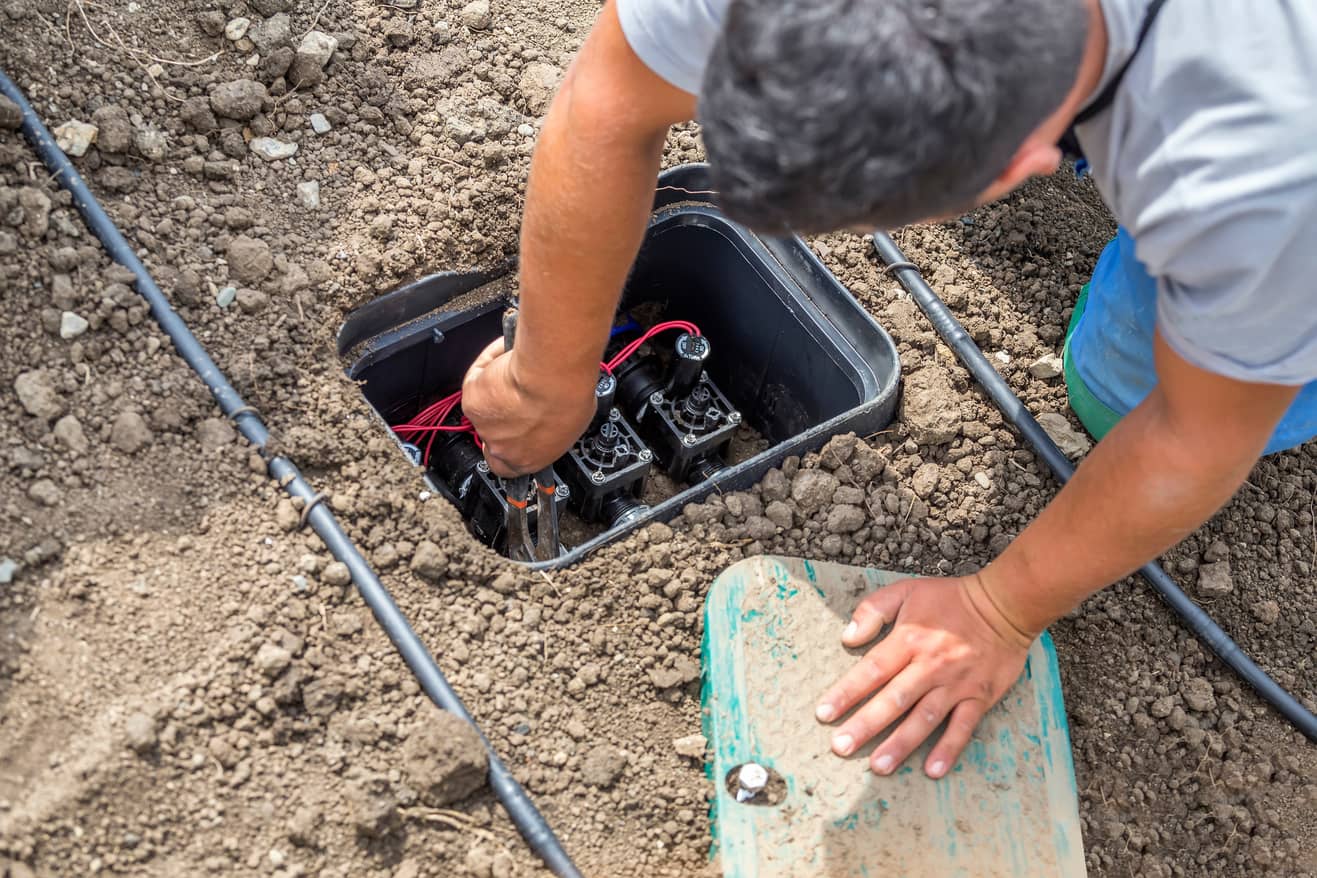 Turning on sprinkler system