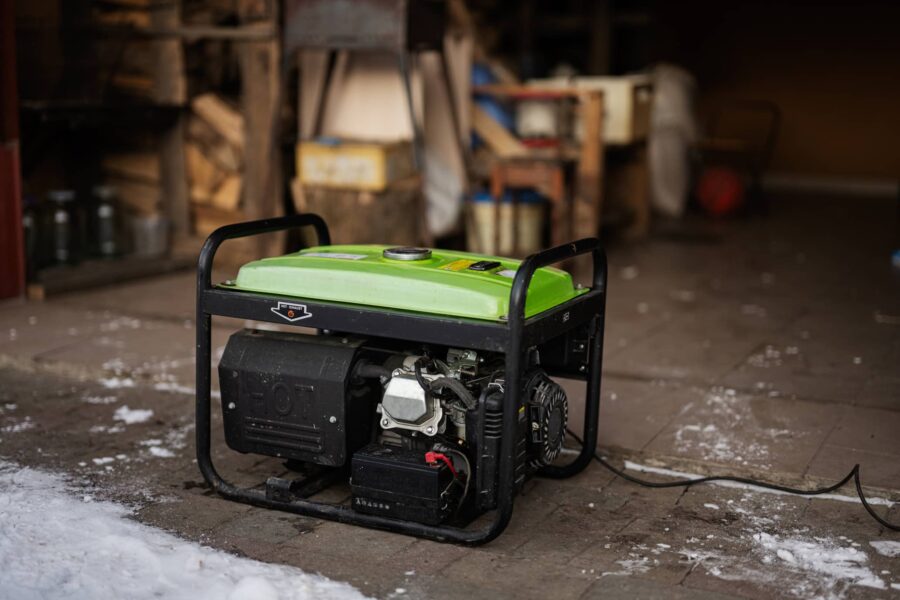 Stand by generator can be set up in a garage if done safely.
