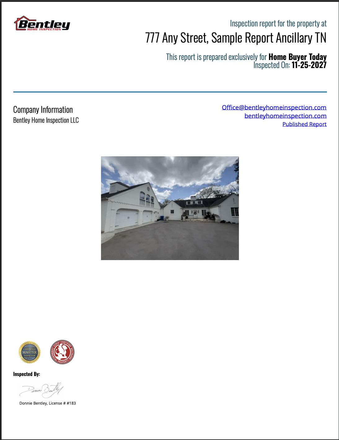 New Sample Report Image