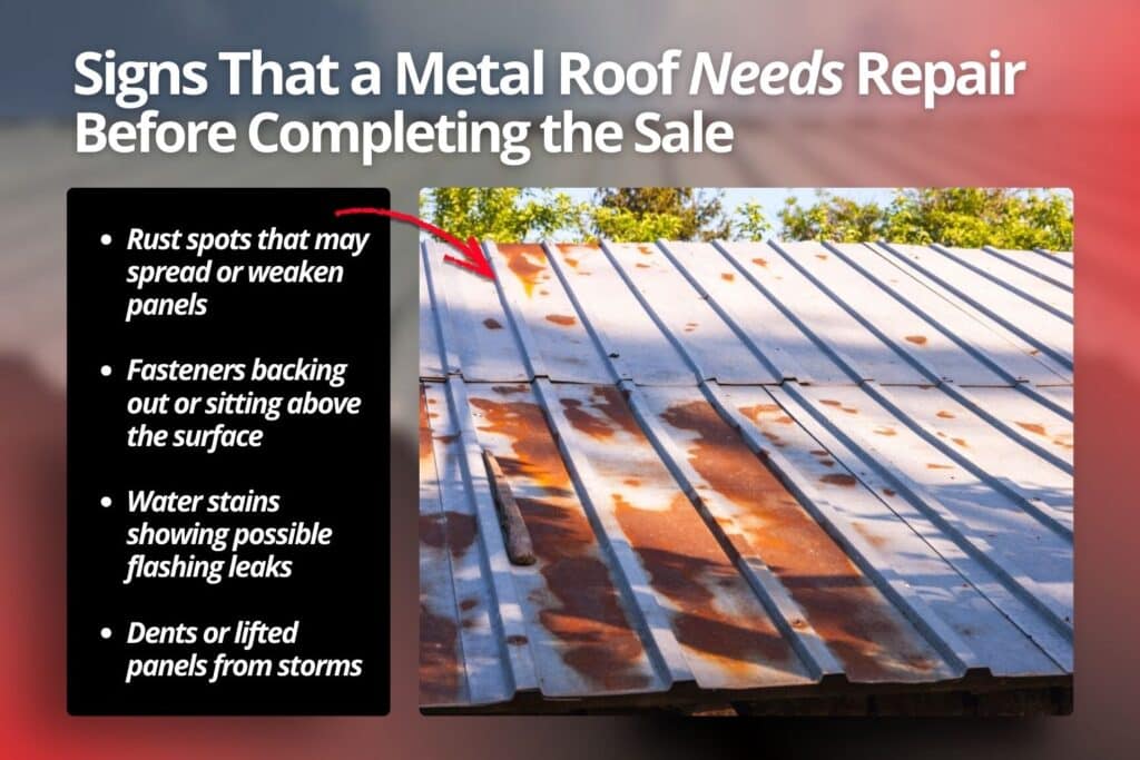 Why Metal Roof Repairs Matter During a Home Sale