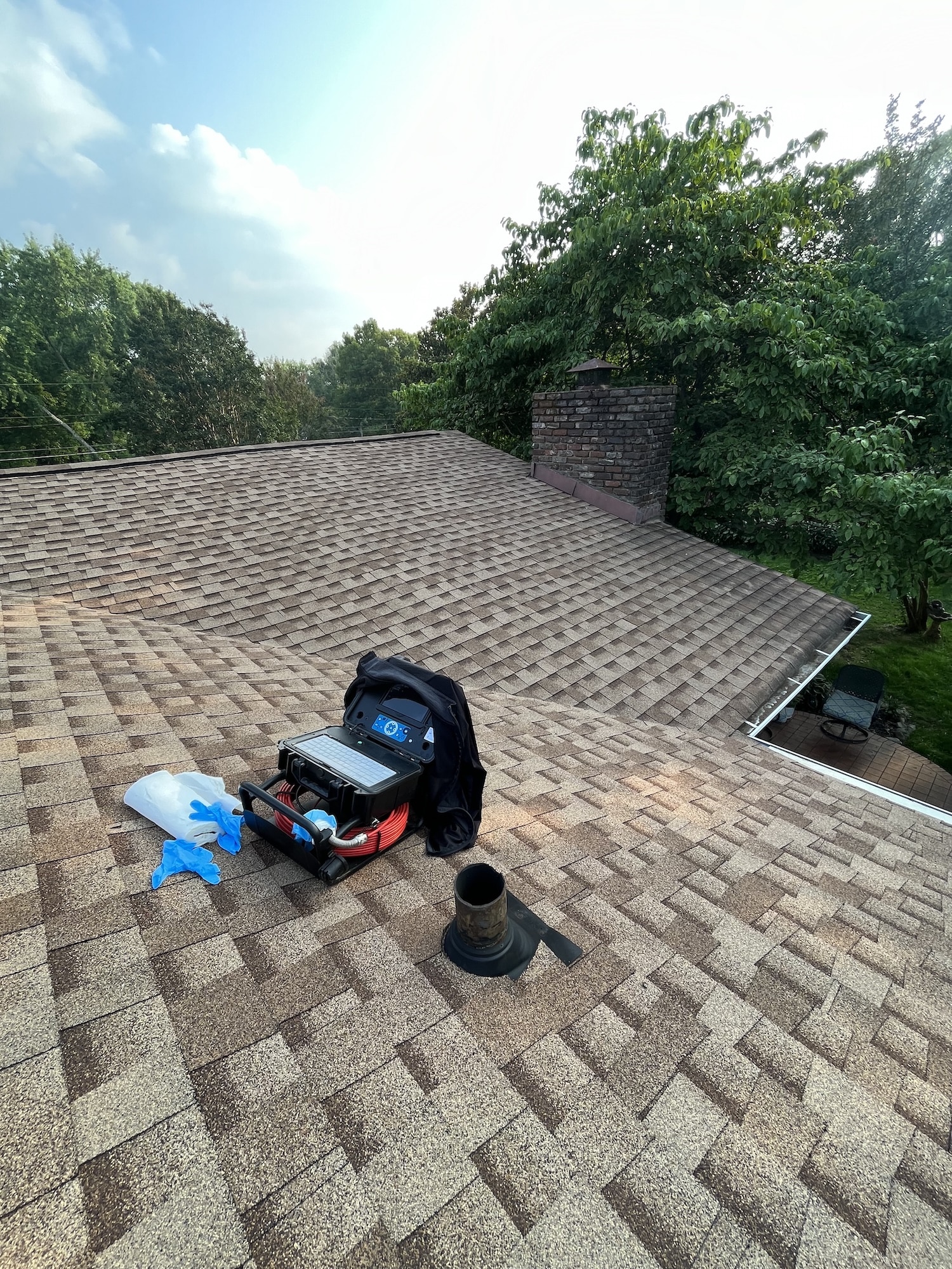 Sewer scope camera used in Tennessee residence